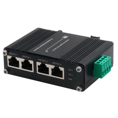 Промышленный PoE-инжектор ZubriX IDI0204-2TP2D